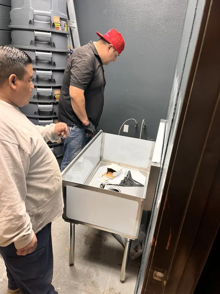 Commercial plumbing and sink installation in Singersville